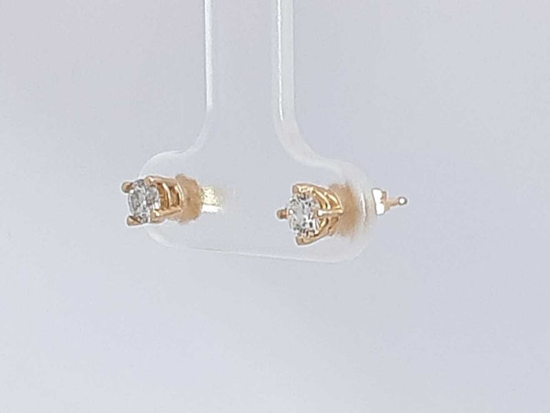0.30 Cttw 14k Yellow Gold Double Stud Earrings 0.6 Grams Aa0825oxzsa