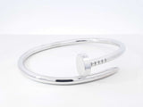 Cartier Juste Un Clou Bracelet In 18k White Gold 33.4 Grams Size 16 Fw0826woxzdu