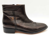 Stamati Mastroianni Black Leather Ankle Boots Size 10.5m Womens Do0925orxde