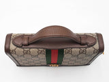 Gucci Ophidia Travel Case In Beige & Ebony Coated Canvas Fw0126wxzdu