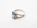 4.11 Cttw Lab Grown & Natural Diamond 14k White Gold Ring Size 6.5 Fw1023pesrdu