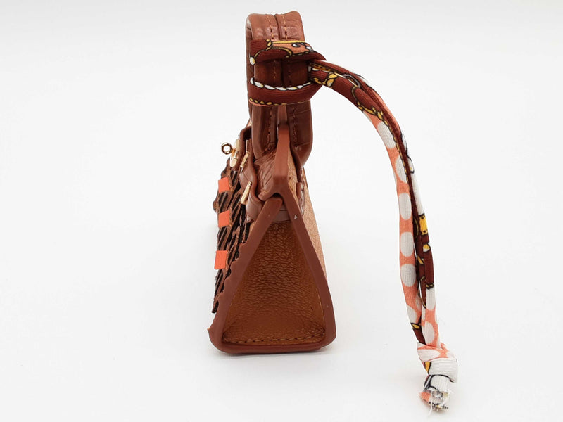 Brown Building Mini Bag Charm Do0725ede