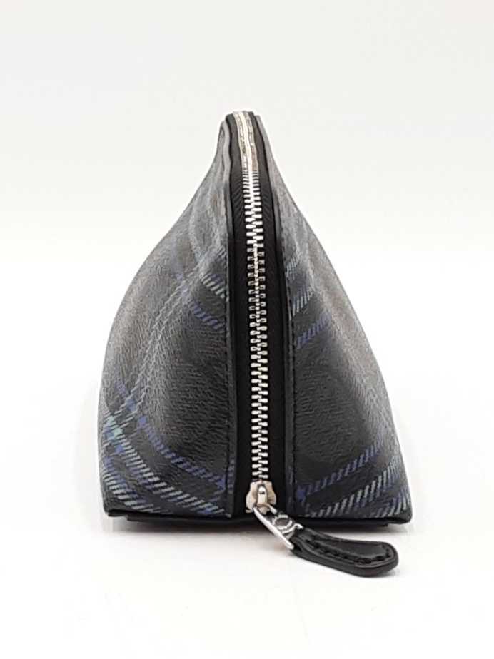 Coach Cosmetic Pouch In Multicolor Plaid Signature Coated Canvas Fw0725pzdu
