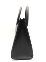 Versace Virtus Black Leather Top Handle Tote Bag Eb0726wxzsa