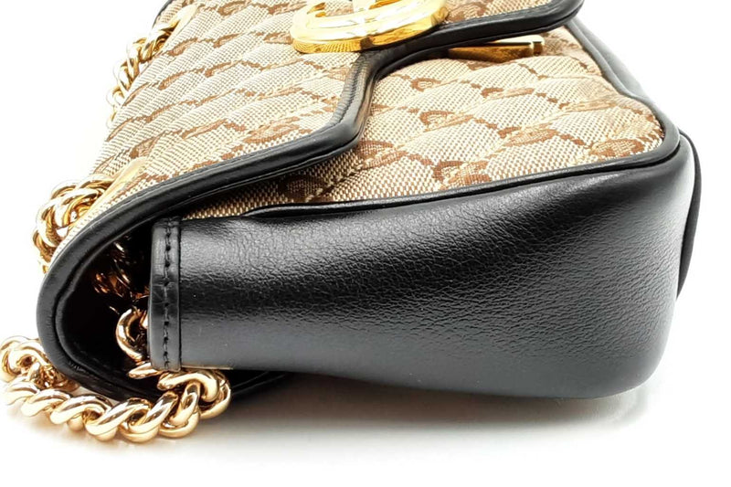 Gucci Monogram Canvas Marmont Shoulder Bag Eb1024pxzdu