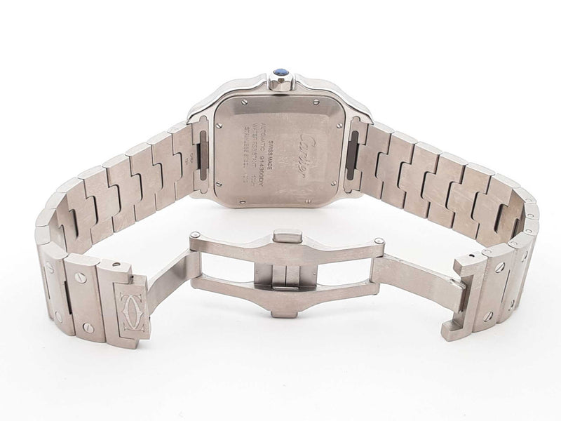 Santos De Cartier Large Stainless Steel Automatic 40mm Watch Fw0525wxzxdu