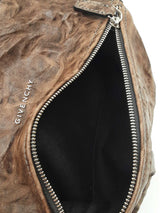 Givenchy Mini Pandora Shoulder Bag In Brown Tumbled Sheepskin Fw0926lordu