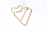18k Yellow Gold Triangle Hoop Earrings 1.6 Grams Eb0926lorsa