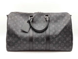 Louis Vuitton Keepall 45 In Monogram Eclipse Coated Canvas & Leather Fw0426szxdu