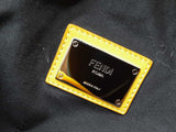Fendi Vocabulary Yellow Shearling Drawstring Backpack Do1225pxzde