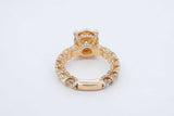 3.96cttw Diamond Ring In 14k Yellow Gold 8.2 Grams Size 7.5 Eb0626oxxzdu