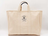 Tory Burch Mercer Street Tote Bag In Beige Cotton Canvasfw0526pzdu