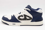 Christian Dior B57 Blue & White Leather Sneakers Size 46 Eb0926orxsa