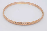 18k Yellow Gold Bangle Bracelet 5.5 Grams Eb0426orxsa