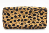 Christian Dior Leopard Print Canvas Lady Dior Top Handle Bag Eb0726exzsa