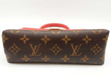 Louis Vuitton Locky Cherry Red Leather Brown Monogram Crossbody Bag Do0425locxde