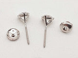 1.01 Cttw Lab Grown Diamonds 14k Wg 1.0g Screw Back Stud Earrings Do0326orxde
