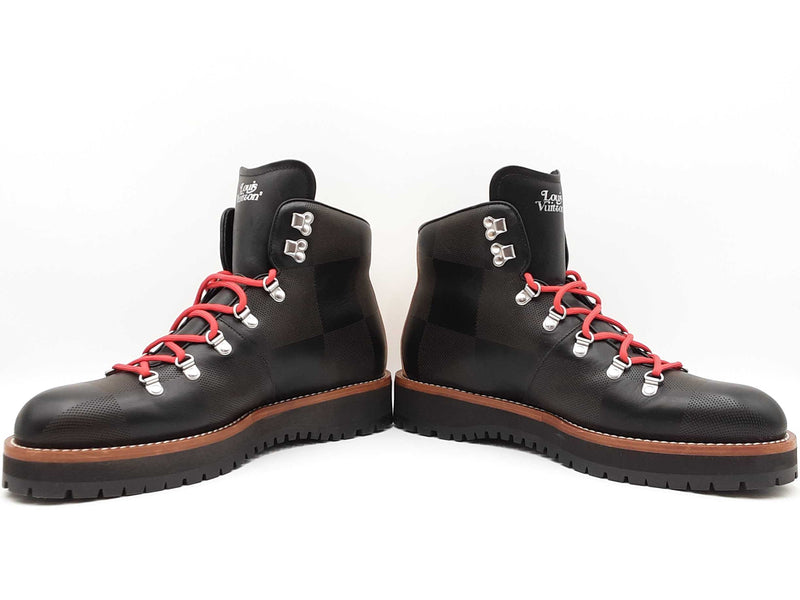 Louis Vuitton X Nigo Alpinist Boots In Damier Leather Size Us 10 Fw0825lzxdu