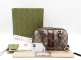 Gucci Ophidia Small Boston Bag In New Gg Monogram Coated Canvas Fw0526izxdu