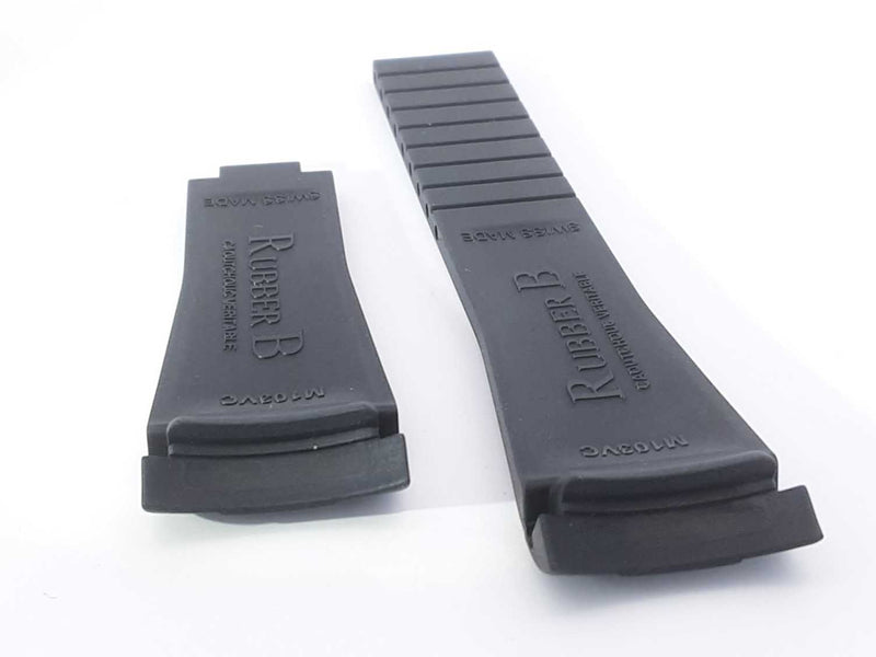 Rubber B M103-bk/vcfg Black Watch Band Aa0623lrrsa