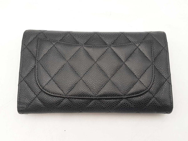 Chanel Classic Black Caviar Long Flap Wallet Sd0425wzxsa