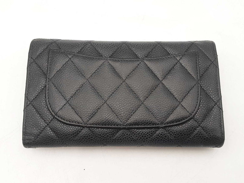 Chanel Classic Black Caviar Long Flap Wallet Sd0425wzxsa
