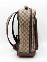 Gucci Ophidia Backpack In Beige & Ebony Gg Supreme Coated Canvas Fw0126erxdu