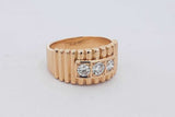 0.05cttw Diamond Ring In 18k Yellow Gold 15 Grams Size 10.5 Eb0726lwxzsa