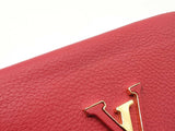 Louis Vuitton Capucines Wallet In Red Taurillon Leather Fw1225lrxdu