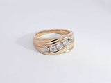0.80 Cttw Diamond 14k Yellow Gold 9 Grams Size 11.5 Aa1025czxsa