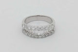 1.26cttw Diamond Ring In 14k White Gold 6 Grams Size 7.5 Eb0926wexsa