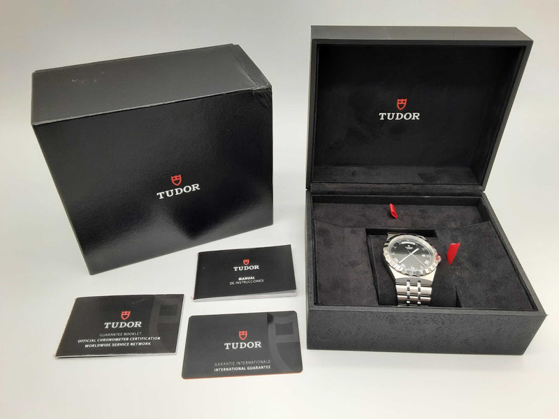 Tudor 28600 41mm Royal Black Dial Stainless Steel Automatic Watch Do0624lxzxde