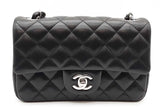 Chanel Quilted Black Leather Mini Flap Bag Eb0626oixzde