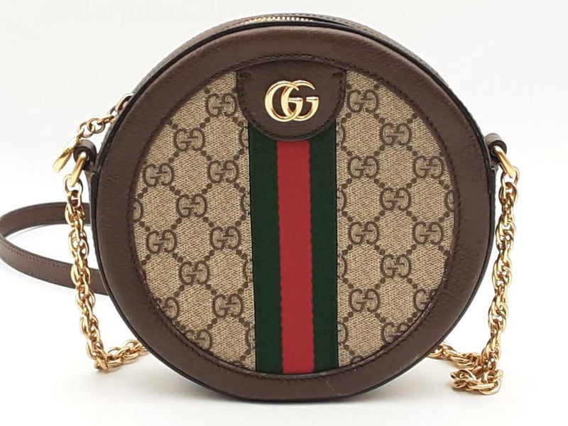 Gucci Gg Supreme Ophidia Round Shoulder Bag Aa0625ozxsa