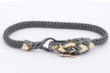 John Hardy Legends Naga Dragon Sterling Silver & 18k Bracelet 19.5g Eb1125ixzsa