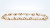 10k Yellow Gold Puffed Mariner Chain Bracelet 10.1 Grams 9 Inch Fw0226pzxdu