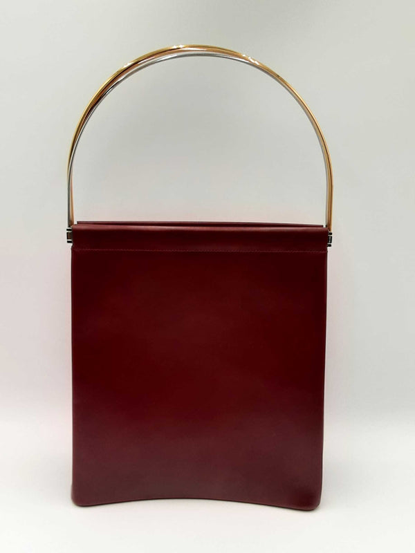 Cartier Trinity Handbag In Burgundy Leather Fw1224rxzdu