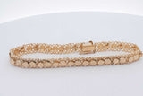 14k Yellow Gold Filigree Bracelet 10.9 Grams 7 Inch Eb726rcrsa
