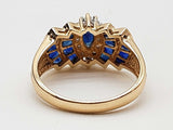 Sapphires 10k Yellow Gold 3.3g Ring Size 7 Do0626orrde