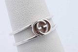 Gucci Interlocking G Sterling Silver Ring 1.9 Grams Gucci Size 13 Eb0626lxzde