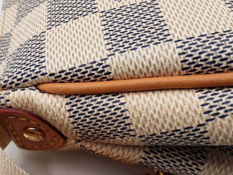 Louis Vuitton Eva Convertible Clutch In Damier Azur Coated Canvas Fw1125wordu
