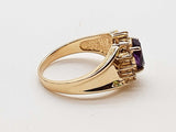 Amethyst 14k Yellow Gold 5.0g Ring Size 7.25 Do0626wxzde