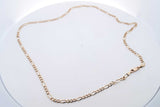 14k Yellow Gold Figaro Chain Necklace 7.6 Grams 21.25 Inch Eb0125wirsa