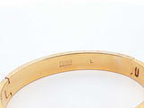 Fendi Forever Fendi Gold-tone & Black Enamel Bangle Bracelet 7 Inch Fw0626lordu