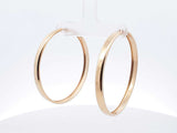 14k Yellow Gold Classic Hoop Earrings 6.1 Grams Fw0326wxzdu