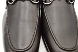 Gucci Jordaan Dark Brown Leather Loafers Size 11 Eb0726oxzsa