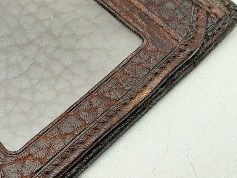 Salvatore Ferragamo Brown Leather Wallet Eb0425exsa