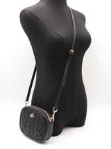 Coach Convertible Crossbody Belt Bag In Quilted Black Leather Fw0926lrdu