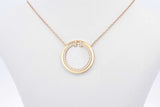 Tiffany & Co. T Diamond & Mother Of Pearl Circle Pendant In 18k Yg 4g Eb524exzsa