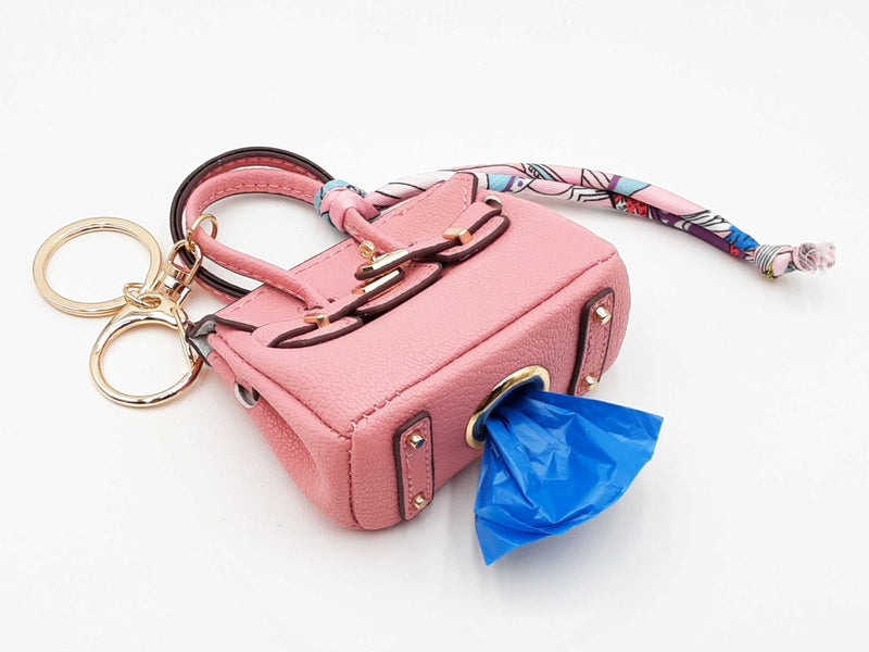 Mini Barkin Bag Doggie Waste Bag Dispenser Charm In Pink Fw1025cdu